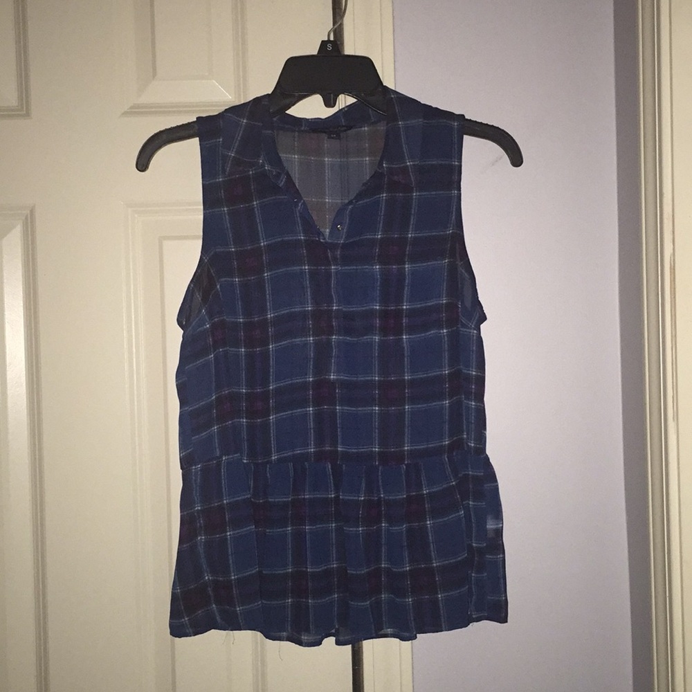 AEO POP OVER PEPLUM TOP